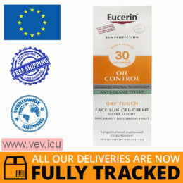 Eucerin Sunscreen Gel Cream SPF 30, 50ml — Made in Germany — Free Deliver