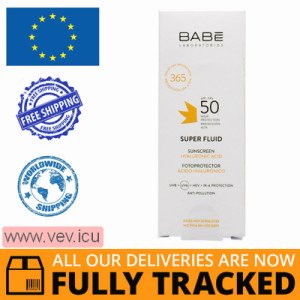 Babe Laboratorios Sunscreen Super Fluid SPF 50, 50 ml — Made in Spain — Free Delivery