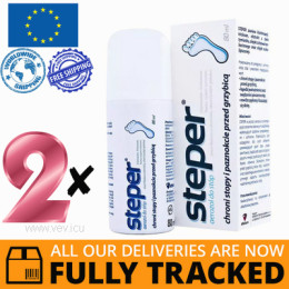 2 x STEPER AEROSOL FOR FEET 80 ML — MADE IN POLAND — FREE SHIPPING