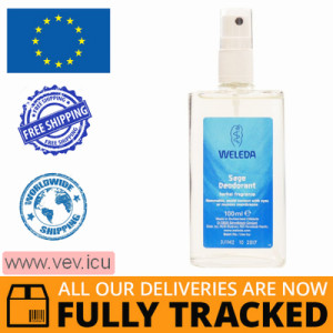Weleda Sage Deodorant Spray for Men 100 ml — Made in Switzerland — Free Delivery