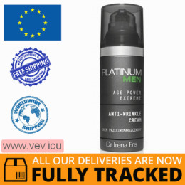 Dr Irena Eris, Platinum Men Age Power Extreme Anti-wrinkle Cream 50 ml — Made in Poland — Free Delivery