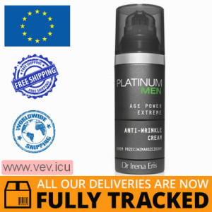 Dr Irena Eris, Platinum Men Age Power Extreme Anti-wrinkle Cream 50 ml — Made in Poland — Free Delivery