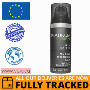 Dr Irena Eris Platinum Men Skin Comfort Moisturizing After Shave Balm 50 ml — Made in Poland — Free Delivery