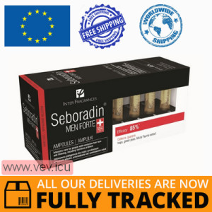 Seboradin Men Forte, anti-hair loss treatment for men, 5.5 ml x 14 ampoules — Made in Poland — Free Delivery