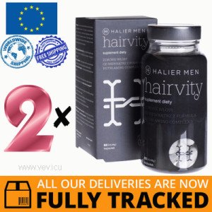 2 x HAIRVITY MEN  60 CAPS - MADE IN POLAND - FREE SHIPPING