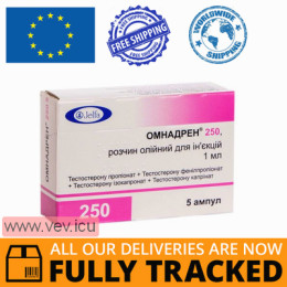 Omnadren 250, oil solution for injection 1 ml x 5 ampoules — Made in Poland — Free Delivery