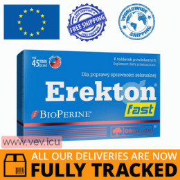 Olimp, Erekton Fast, 8 tablets — Made in Poland — Free Delivery
