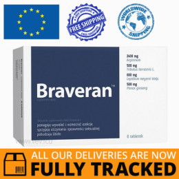 BRAVERAN 8 TABS - MADE IN POLAND - FREE SHIPPING 