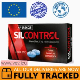 Silcontrol 25mg 4 tablets — Made in USA — Free Delivery