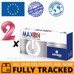 2 x MAXON ACTIVE 25MG 4 TABS — MADE IN POLAND — FREE SHIPPING