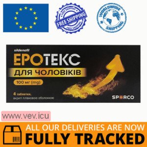 Erotex for men 100mg, 4 tablets — Made in Malta— Free Delivery