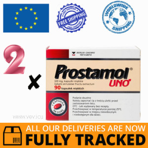 2 x PROSTAMOL UNO 320MG 90 CAPS — MADE IN GERMANY- FREE SHIPPING
