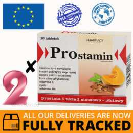 2 x PROSTAMIN 30 TABS — MADE IN POLAND — FREE SHIPPING