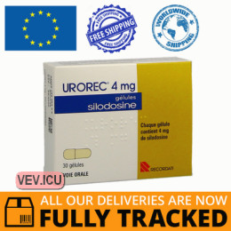 Urorec 4mg, 30 capsules — Made in Italy — Free Delivery