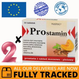 2 x PROSTAMIN 30 TABS — MADE IN POLAND — FREE SHIPPING