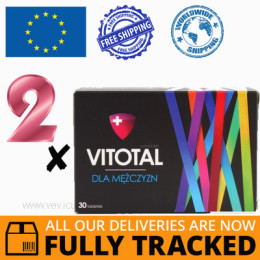 2 x VITOTAL FOR MEN 30 TABS — MADE IN POLAND — FREE SHIPPING