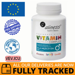 Aliness Vitamin Premium Complex for men 120 capsules — Made in Poland — Free Delivery