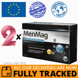 2 x MENMAG MAGNESIUM FOR MEN 30 TABS - MADE IN POLAND - FREE SHIPPING 