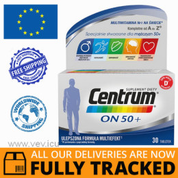 CENTRUM HE 50+ 30 TABS  - MADE IN POLAND - FREE SHIPPING 