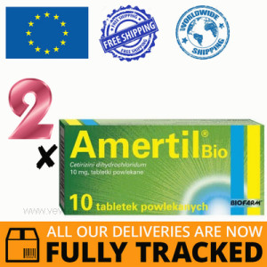 2 x AMERTIL BIO 10MG 10 TABS — MADE IN POLAND — FREE SHIPPING 2 x AMERTIL BIO 10MG 10 TABS — MADE IN POLAND — FREE SHIPPING