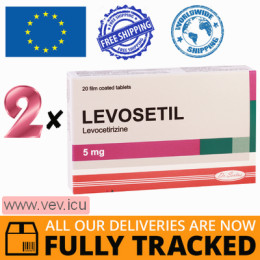 Levosetil 5mg 2p x 20 tablets — Made in Turkey — Free Delivery