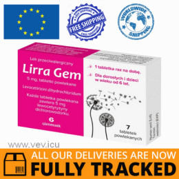 Lirra Gem 5mg 7 tablets — Made in Poland — Free Delivery