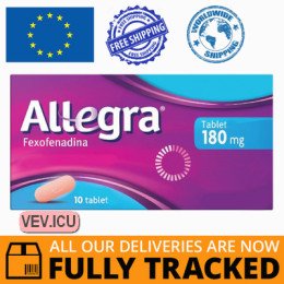 Allegra 180 mg 10 tablets — Made in France — Free Delivery