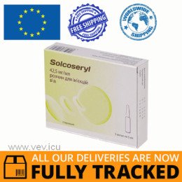 SOLCOSERYL INJECTION 5ML 5 VIALS — MADE IN SWITZERLAND — FREE SHIPPING