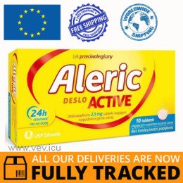 Aleric Deslo Active 2.5mg, 10 tablets — Made in Poland — Free Delivery