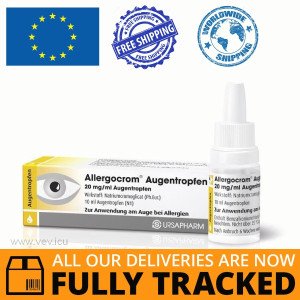 Allergocrom 2mg/ml, eye drops, 10 ml — Made in Germany by Ursapharm — Free Delivery