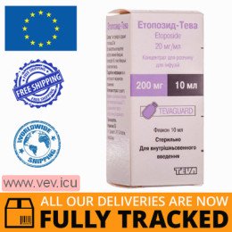 Etoposide-Teva concentrate for solution for infusion 20mg/ml, 10 ml — Made in Czech Republic — Free Delivery