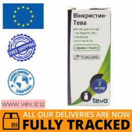 Vincristine-Teva solution for injection 1mg / ml, 2ml — Made in Czech Republic — Free Delivery