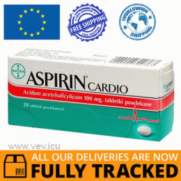 Aspirin Cardio 100mg 28 tablets — Made in Germany by Bayer — Free Delivery
