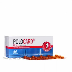 POLOCARD 75MG 60 TABLETS - MADE IN POLAND - FREE SHIPPING