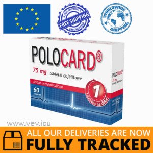 POLOCARD 75MG 60 TABLETS - MADE IN POLAND - FREE SHIPPING