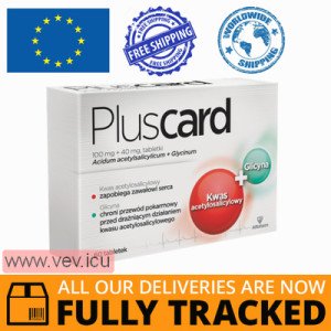 Pluscard 100 mg + 40 mg, 60 tablets — Made in Poland by Aflofarm — Free Delivery