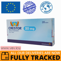 Crestor 20mg 28 tablets — Made in Great Britain — Free Delivery