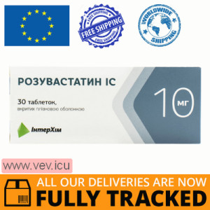 Rosuvastatin IC 10mg 30 tablets — Made in Ukraine — Free Delivery