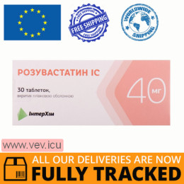 Rosuvastatin IC 40mg 30 tablets — Made in Ukraine — Free Delivery