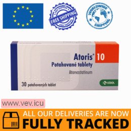 Atoris 10mg 90 tablets — Made in Slovenia — Free Delivery