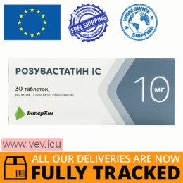 Rosuvastatin IC 10mg 30 tablets — Made in Ukraine — Free Delivery