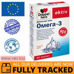 Doppelherz Aktiv Omega 3, 30 capsules — Made in Germany — Free Delivery
