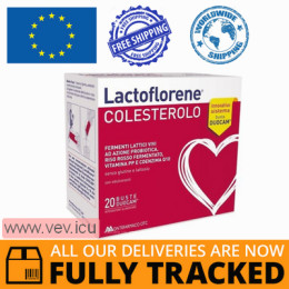 Lactoflorene Colesterolo 20 sachets — Made in Italy — Free Delivery 