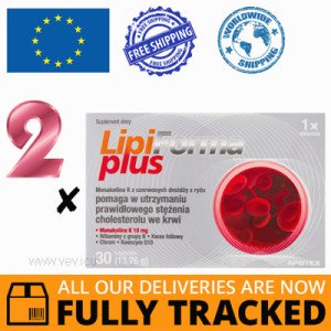 2 x LIPIFORMA PLUS 0,221G 30 СAPS - MADE IN CANADA — FREE SHIPPING