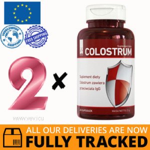2 x COLOSTRUM 60 CAPS - MADE IN POLAND - FREE SHIPPING 