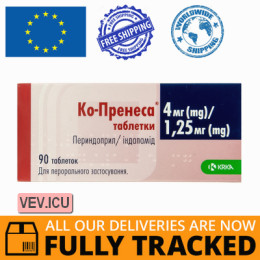 Co-Prenessa 4mg/1,25mg 90 tablets — Made in Slovenia — Free Delivery