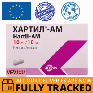 Hartil-AM 10mg/10mg 30 tablets — Made in Hungary — Free Delivery