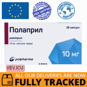 Polapril 10mg 28 capsules — Made in Poland by Polpharma — Free Delivery
