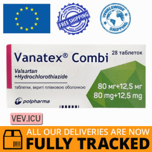 Vanatex Combi 80mg/12.5mg 28 tablets — Made in Poland by Polpharma — Free Delivery