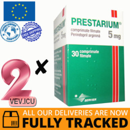 Prestarium 5mg 2p x 30 tablets — Made in Ireland — Free Delivery